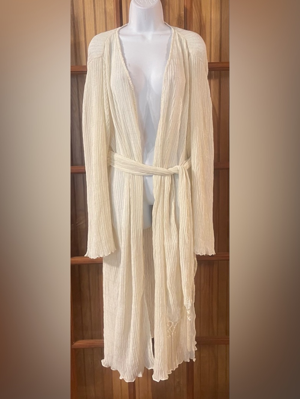 Vici Cream Two-Piece Skirt Set with Fringe - Picture 5 of 9